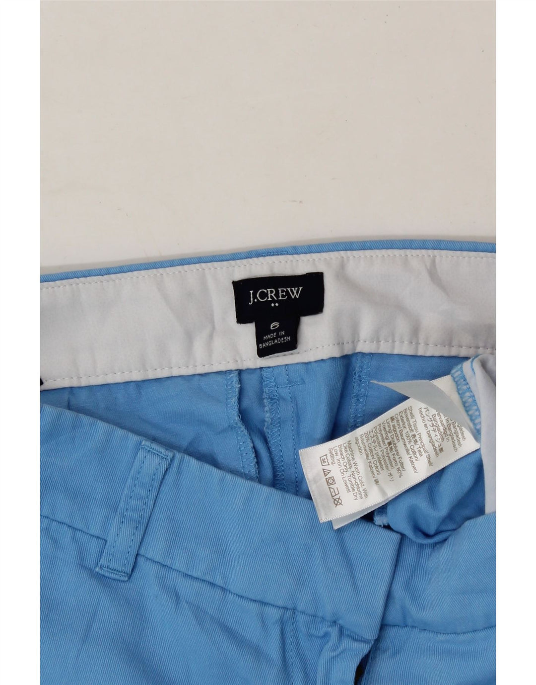 J. CREW Womens Chino Shorts US 6 Medium W30  Blue Cotton Vintage J. Crew and Second-Hand J. Crew from Messina Hembry 