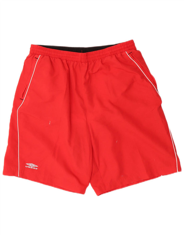 Pantaloni scurți sport grafic Umbro pentru bărbați 2XL poliester roșu