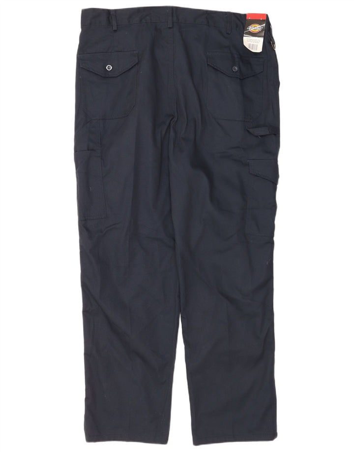 Pantaloni cargo drepti pentru bărbați Dickies W40 L31 poliester bleumarin