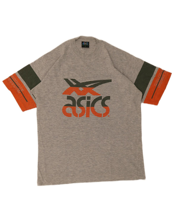 Tricou grafic Asics pentru bărbați Top Medium Gri Colorblock