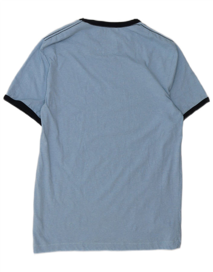 FRENCH CONNECTION Tricou bărbați Top mic albastru bumbac