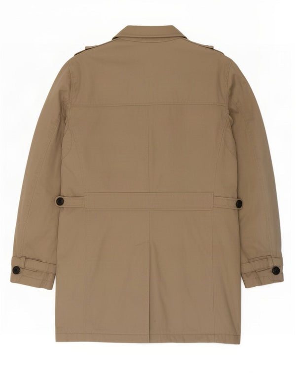 Trench pentru bărbați Zara UK 42 XL bumbac bej