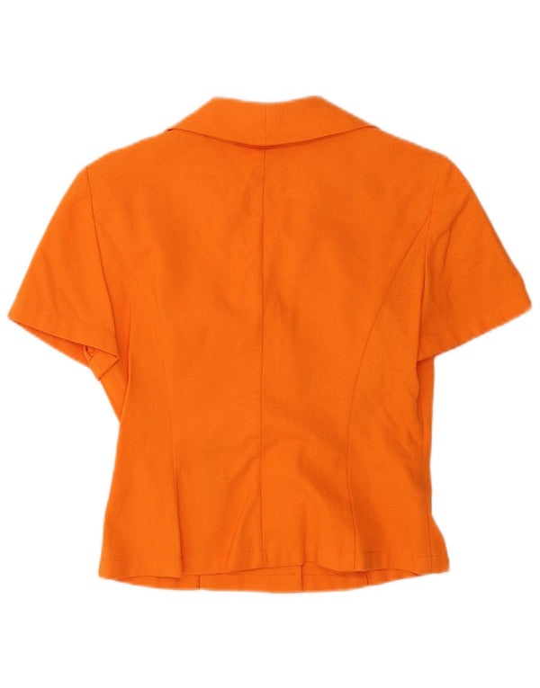 Cardigan cu mânecă scurtă pentru femei Accento By Marzotto Top UK 10 Mic Portocaliu