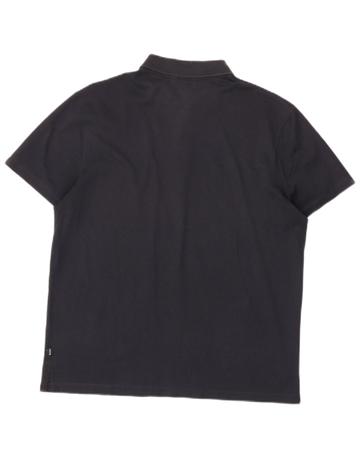 Tricou polo Hugo Boss pentru bărbați, cu formă regulată, negru mediu