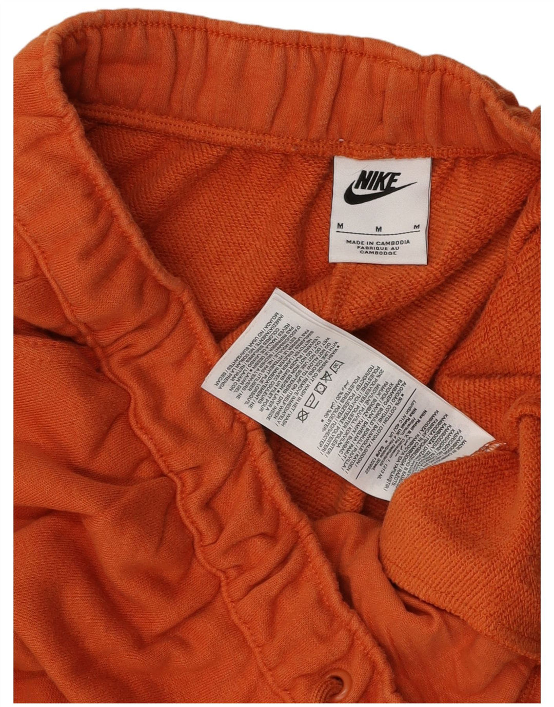 Pantaloni de trening grafic Nike pentru bărbați Pantaloni de jogging din bumbac portocaliu mediu