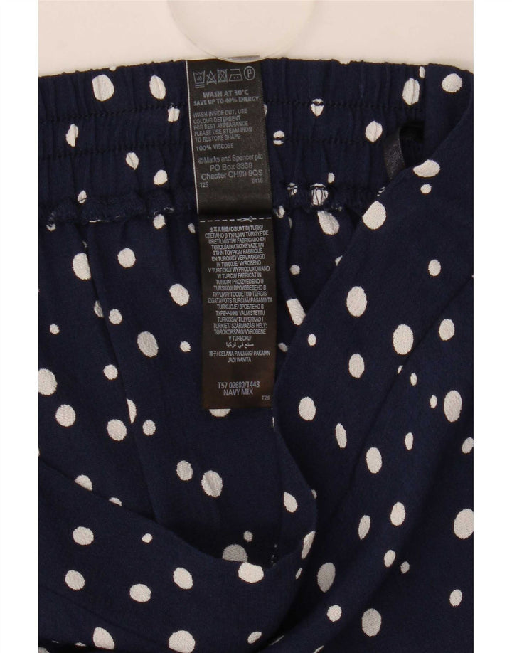 Bermude pentru femei Marks & Spencer UK 12 Medium W32 Bleumarin pete