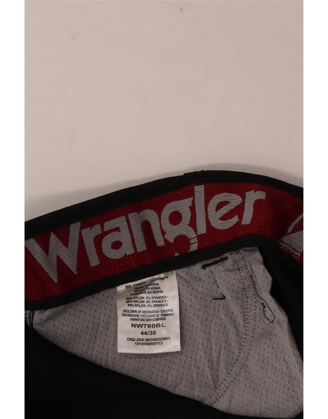 Pantaloni cargo drepti pentru bărbați Wrangler W44 L30 Nylon negru