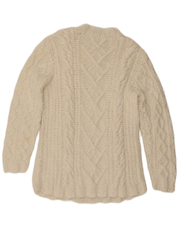 VINTAGE Pulover cu gât țestoasă pentru femei UK 16 Large Off White