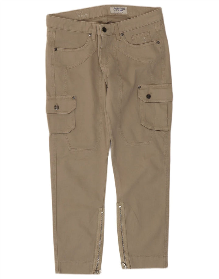 Pantaloni cargo slim pentru femei JECKERSON L28 L26 bumbac bej
