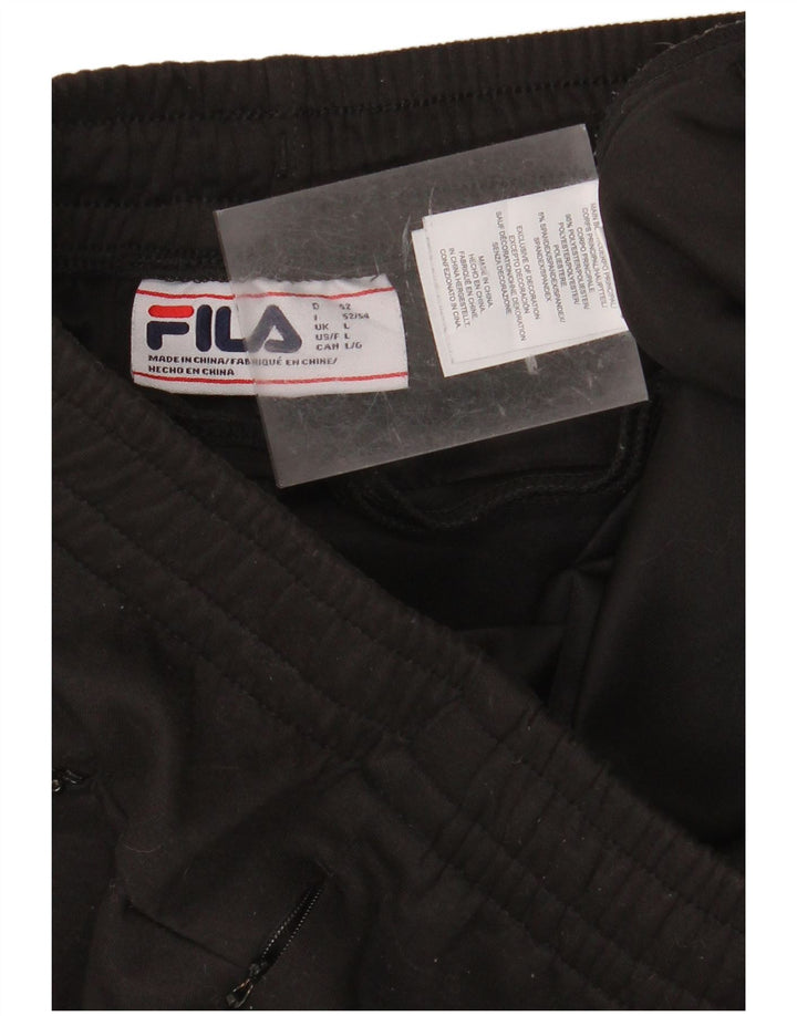 Pantaloni de trening FILA pentru bărbați Joggeri mari, negru, poliester