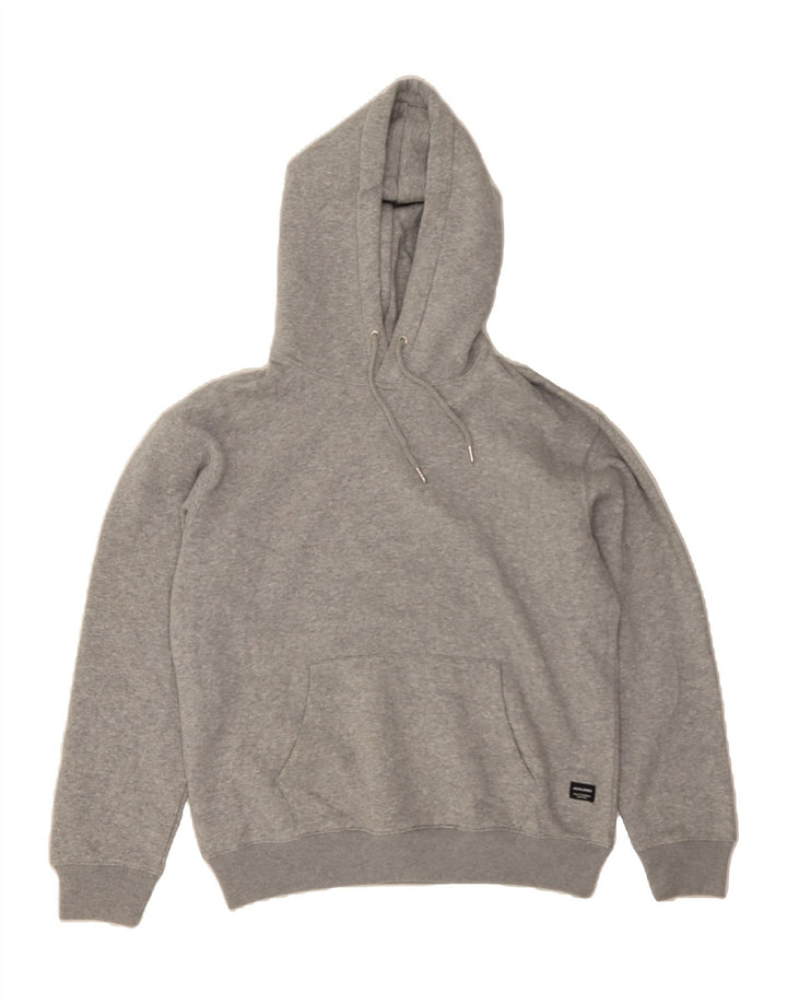 JACK & JONES Mens Hoodie Jumper Small Grey Cotton Vintage Jack & Jones and Second-Hand Jack & Jones from Messina Hembry 