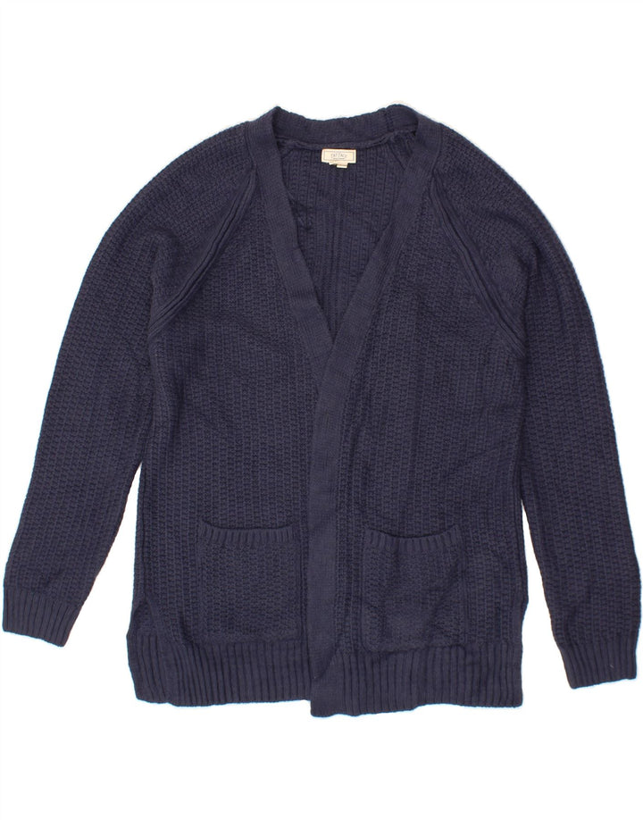 FAT FACE Womens Cardigan Sweater UK 12 Medium Navy Blue Viscose Vintage Fat Face and Second-Hand Fat Face from Messina Hembry 