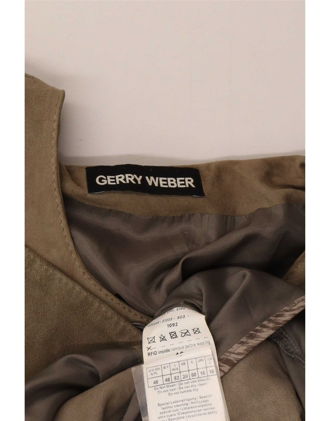 Gerry Weber Jachetă de piele intoarsa pentru femei UK 20 2XL din piele gri