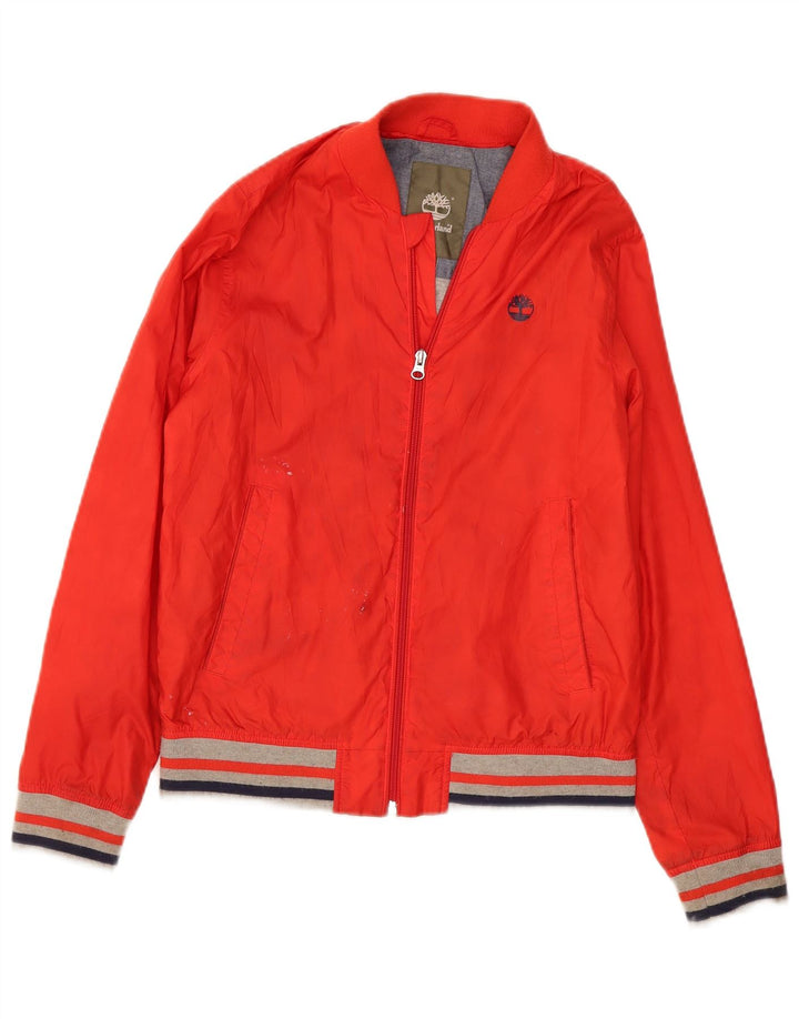 Jachetă bomber pentru băieți Timberland 13-14 ani, roșu, poliester color bloc