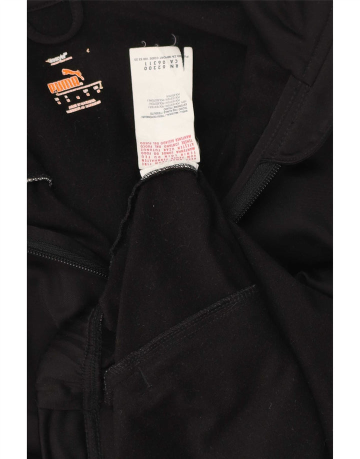 Jachetă de trening Puma pentru bărbați, poliester color bloc negru mediu