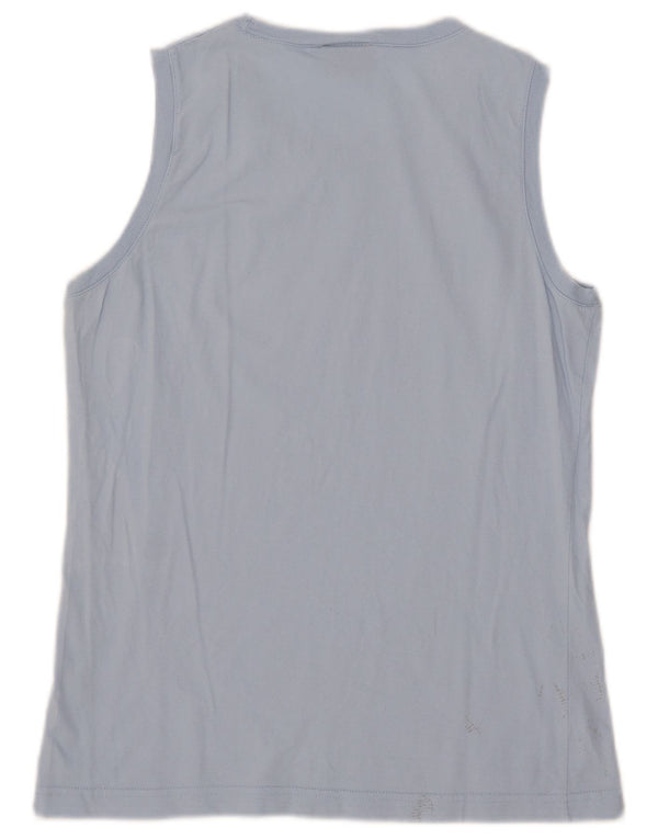 Top cu vestă grafică Champion pentru femei UK 18 XL Bumbac albastru