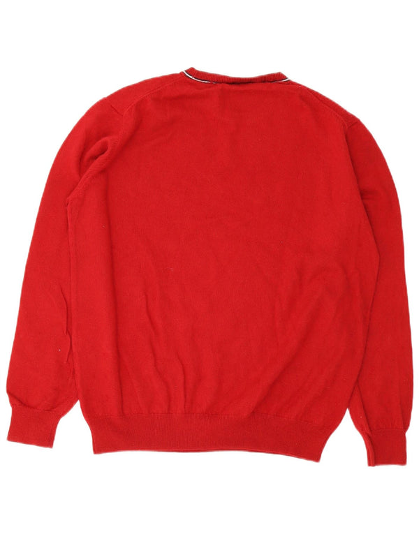 Pulover Harmont & Blaine pentru femei cu decolteu rotund din bumbac roșu UK 20 2XL