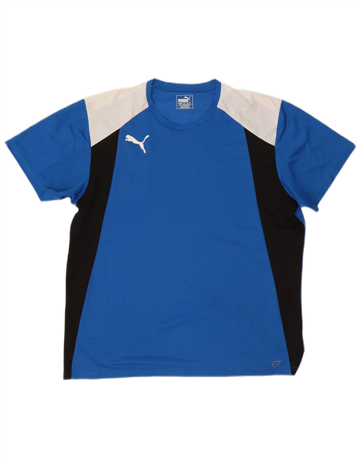 Tricou pentru bărbați Puma Top XL Blue Colorblock