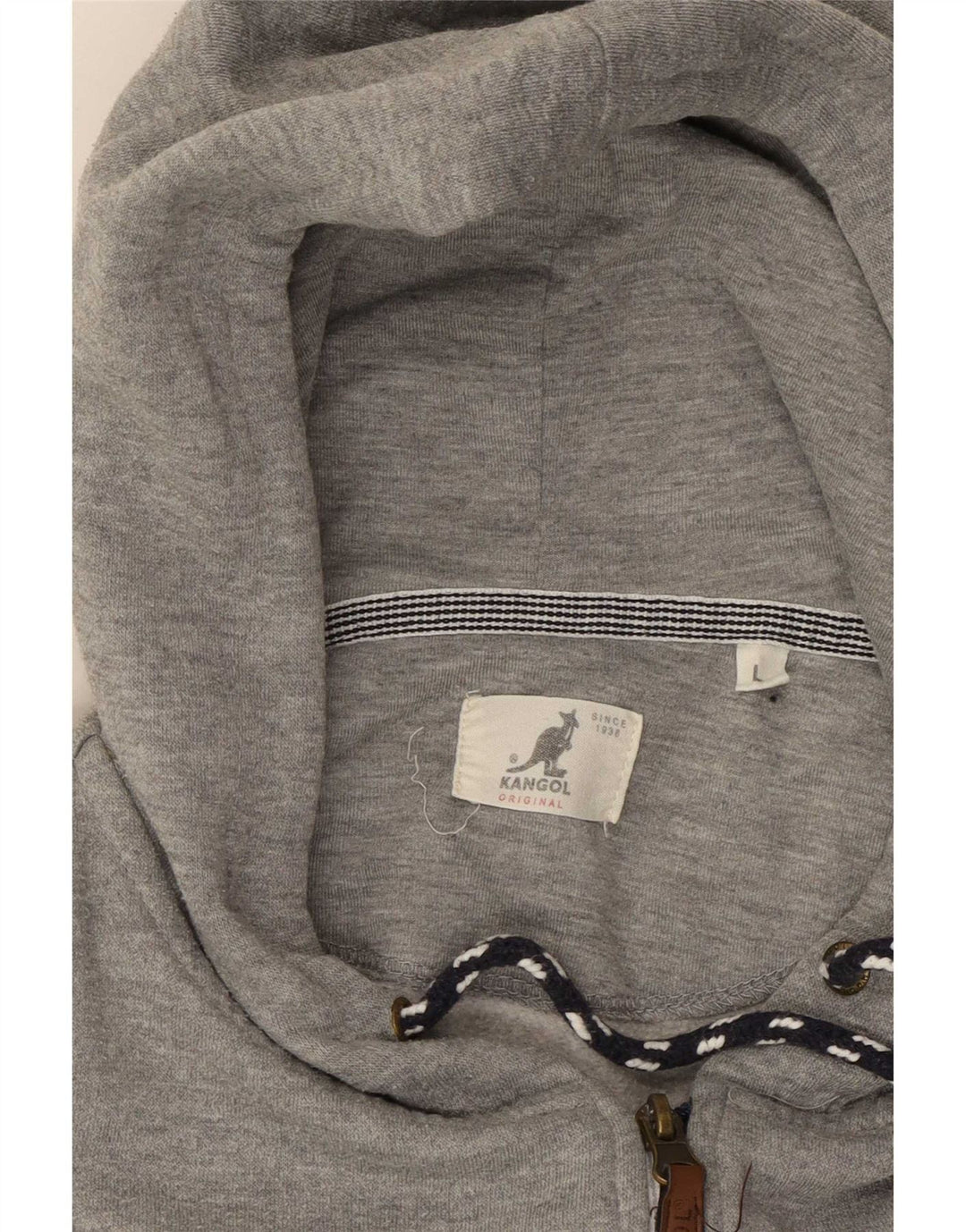 Pulover Kangol pentru bărbați, cu fermoar, mare, gri