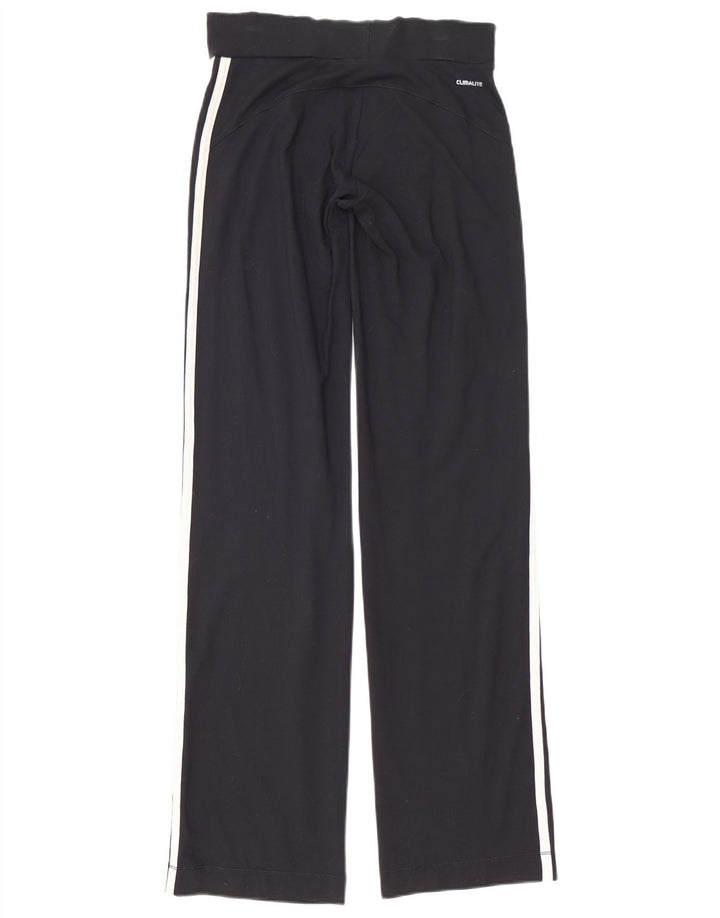 Pantaloni de trening Adidas Climalite pentru femei UK 8 Poliester negru mic