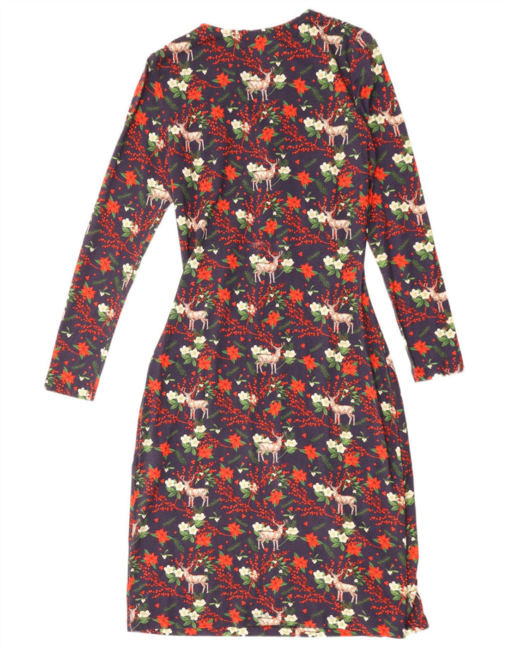 Rochie teacă pentru femei Joe Browns UK 8 Mic albastru marin Viscoză florală