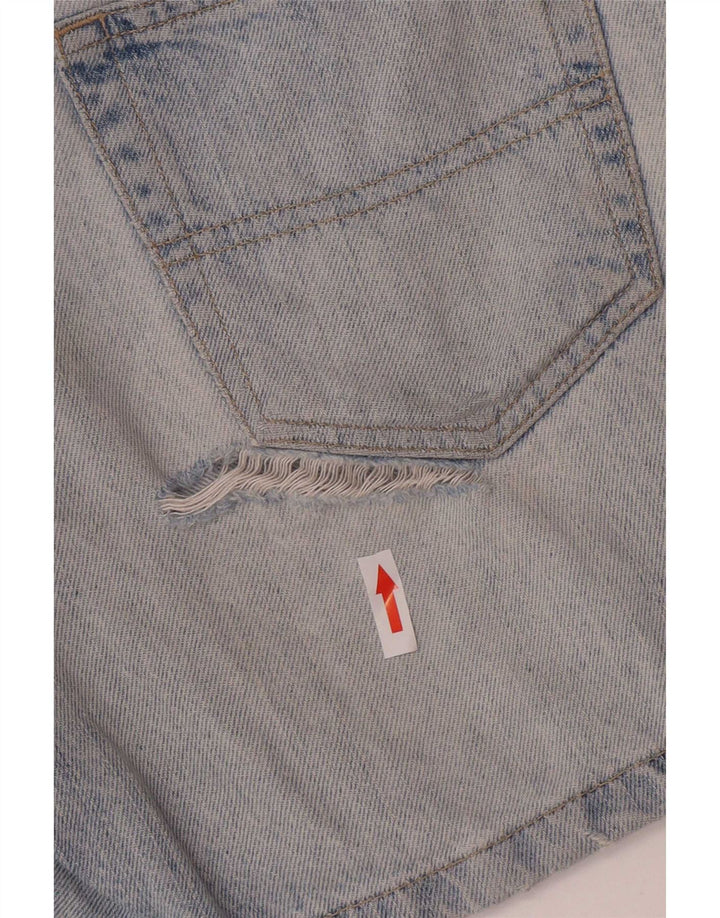 Pantaloni scurți din denim distressed pentru femei Tommy Hilfiger W28 Medium Blue