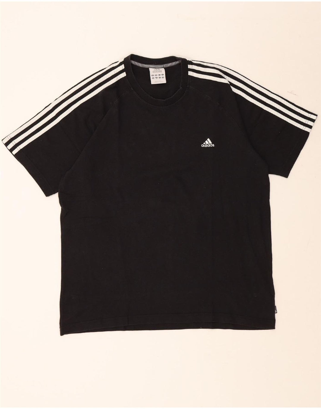 ADIDAS Mens T-Shirt Top Large Black Cotton Vintage Adidas and Second-Hand Adidas from Messina Hembry 