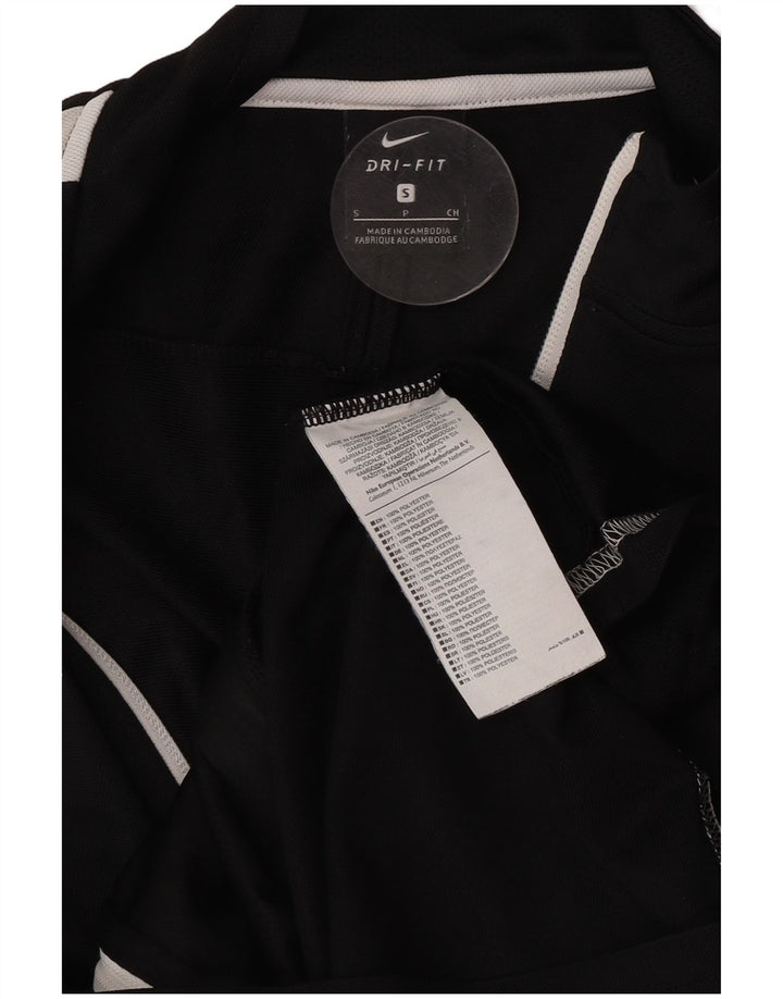 Jachetă de top pentru trening Nike Dri Fit pentru bărbați, mică, neagră, din poliester