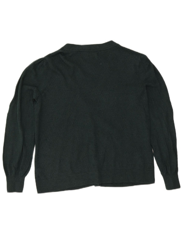 Pulover cardigan pentru femei Fat Face UK 18 XL bumbac verde