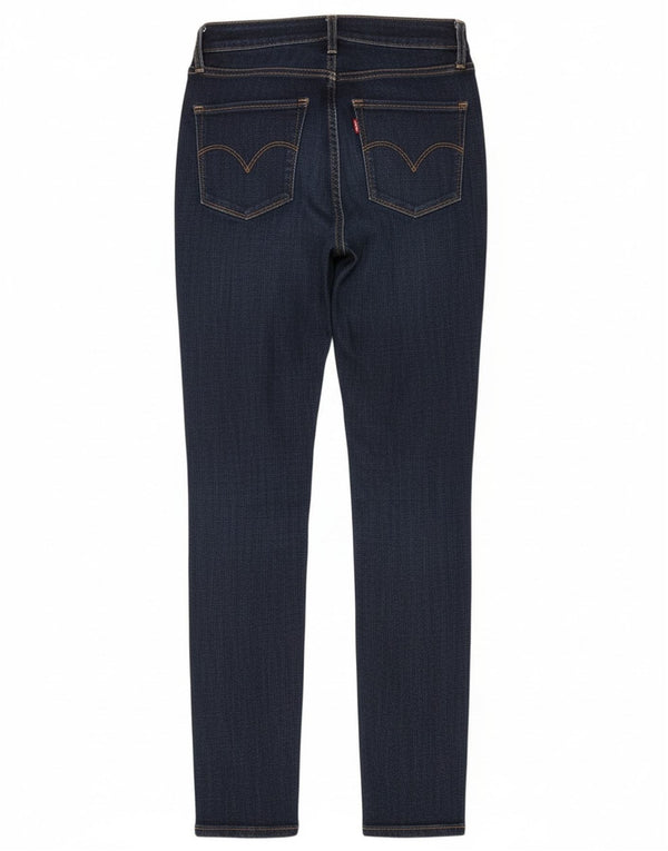 Blugi skinny cu talie mare 721 Levi's pentru femei W27 L32 bumbac bleumarin