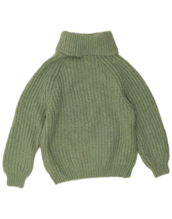 Pulover pentru fete Zara cu gât rulat 11-12 ani Poliester verde