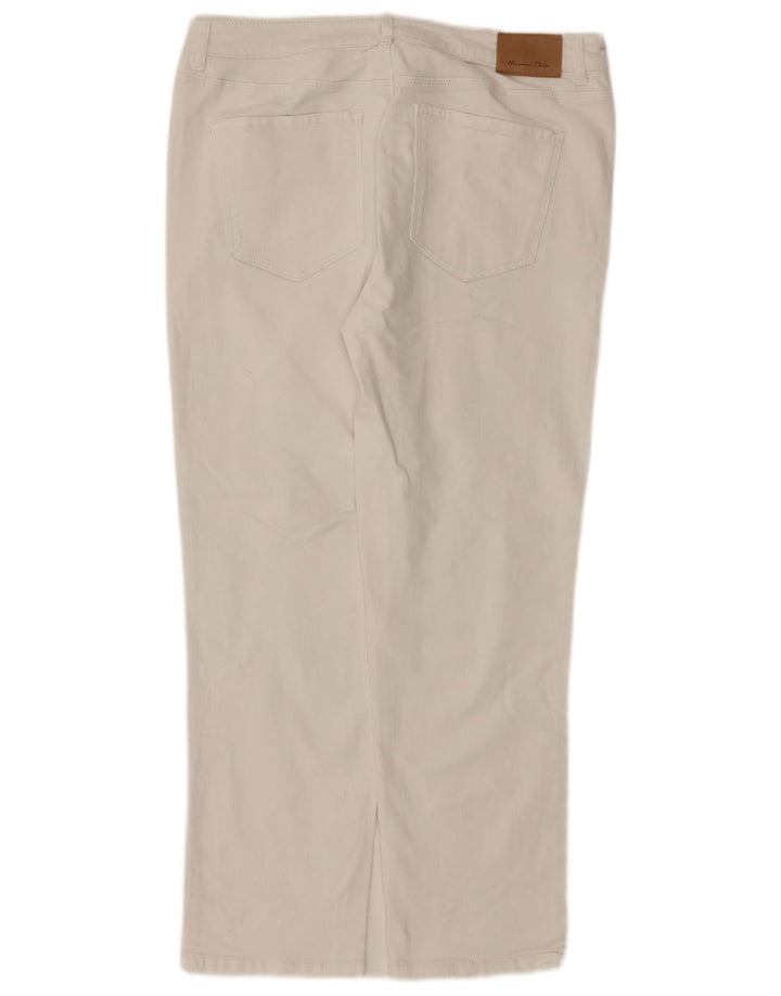 Massimo Dutti Blugi Drepți Femei EU 42 Large W32 L26 Alb