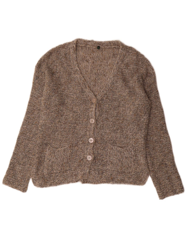 Pulover cardigan supradimensionat pentru femei BENETTON UK 6 XS gri acrilic
