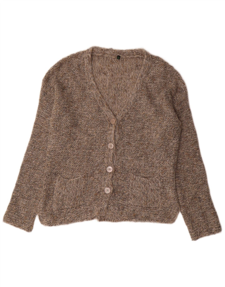 Pulover cardigan supradimensionat pentru femei BENETTON UK 6 XS gri acrilic