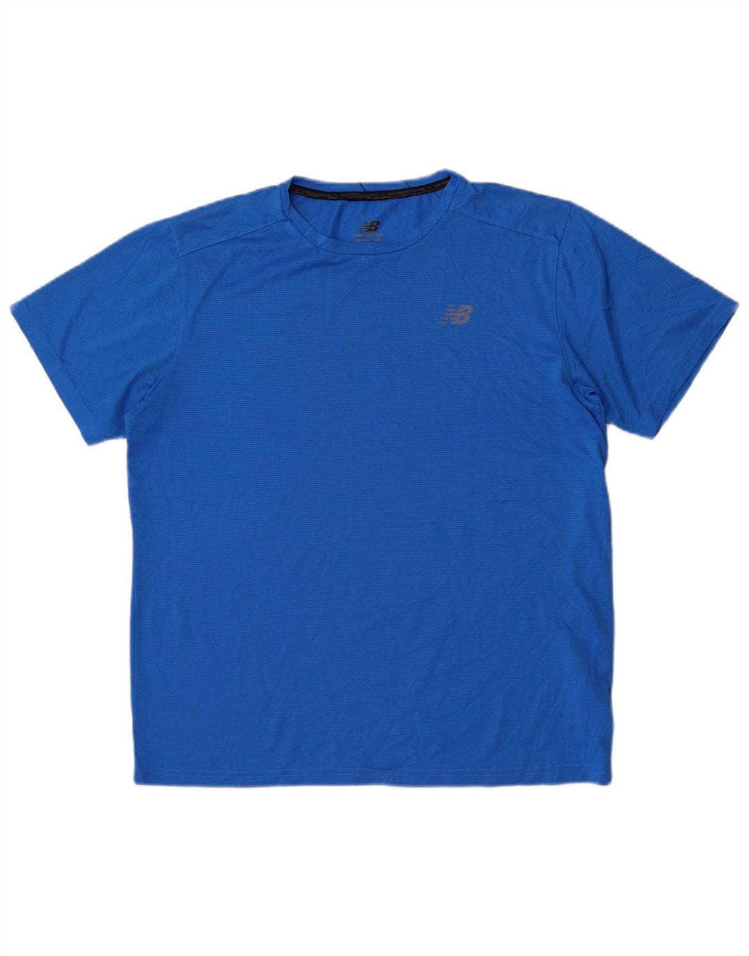 Tricou pentru bărbați New Balance Top Medium Blue Pinstripe Poliester