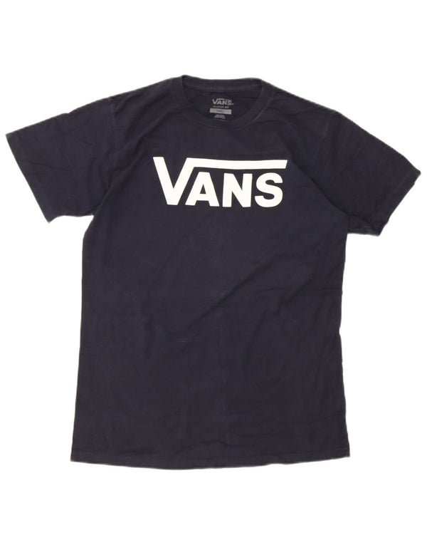 Tricou grafic pentru bărbați Vans Classic Fit Top mic din bumbac bleumarin