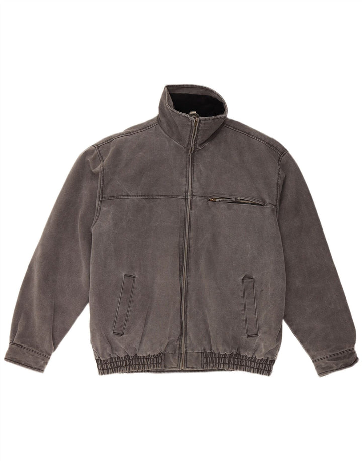 JACQUES LORANT Bomber Jacket pentru bărbați UK 44 2XL Bumbac gri