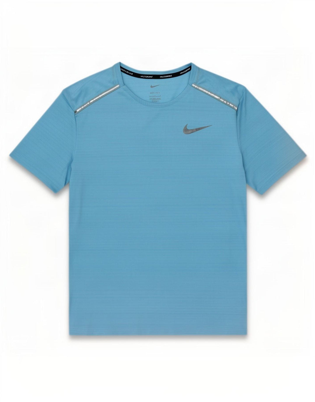 Tricou Nike Dri Fit pentru bărbați Top mare, albastru, poliester cu dungi