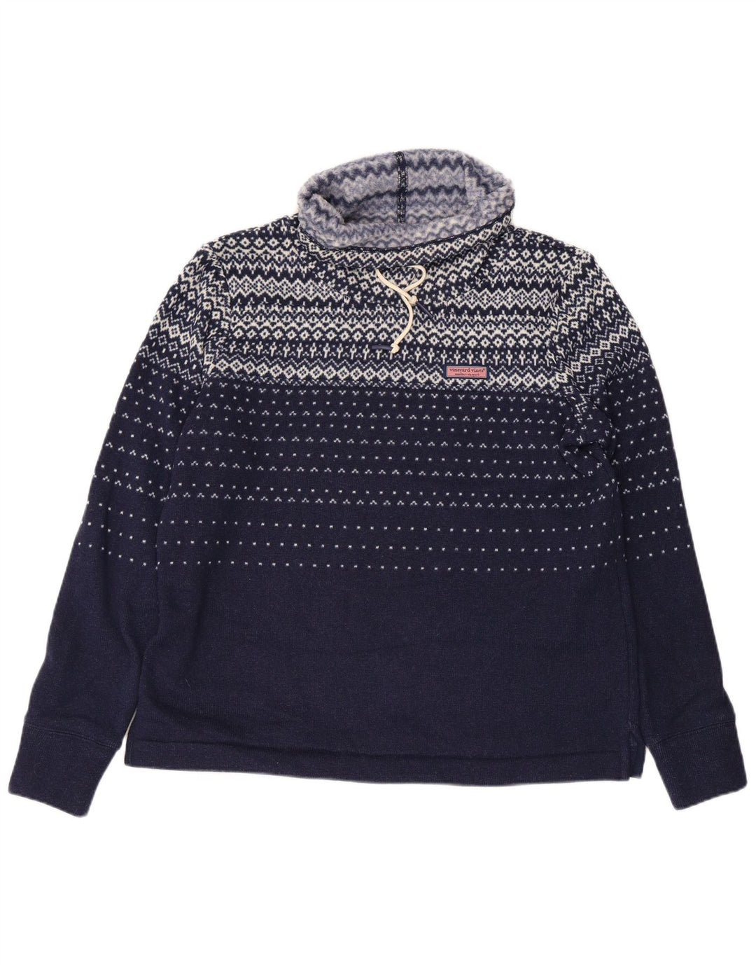 VINEYARD VINES Pulover pentru femei din Marea Britanie 14 Medium Bleumarin Fair Isle