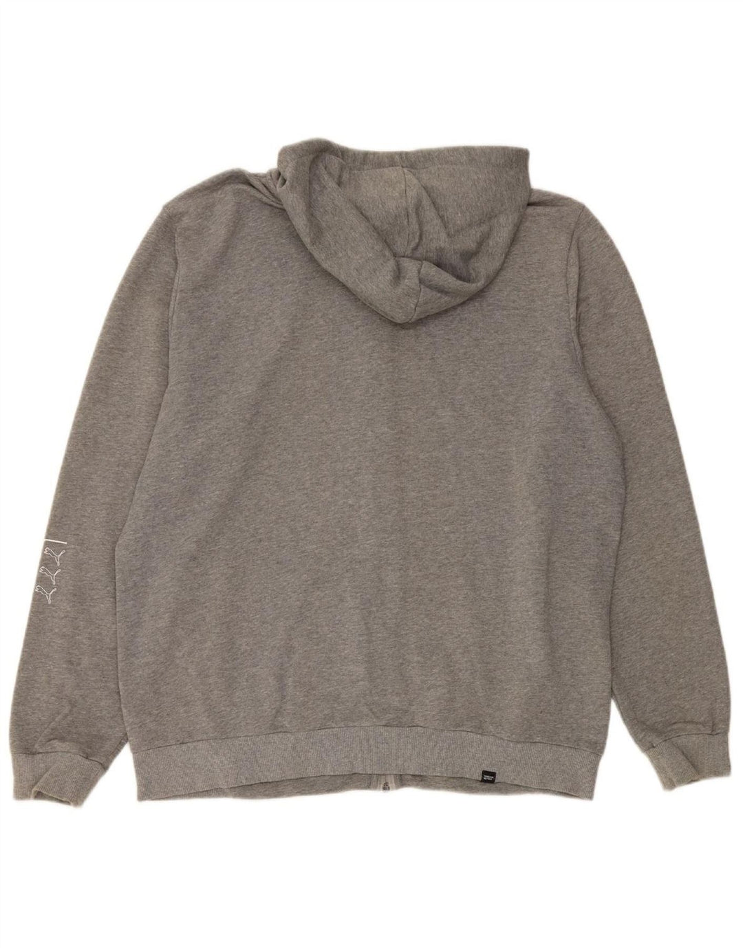 PUMA Mens Graphic Zip Hoodie Sweater XL Grey