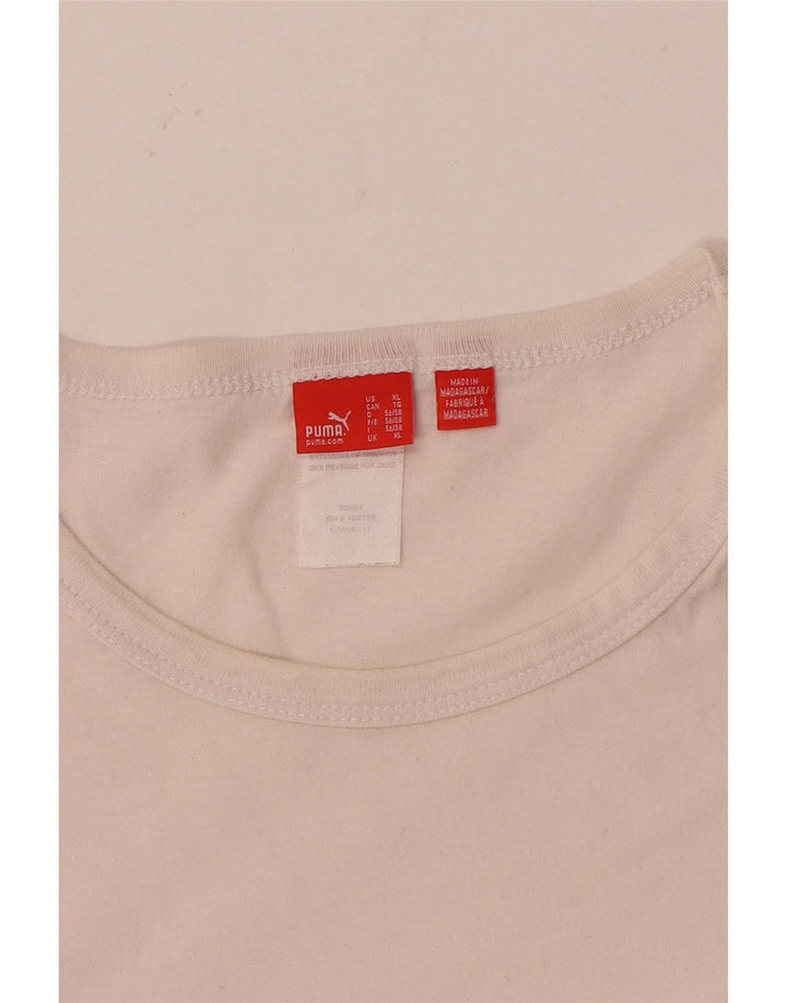 Tricou pentru bărbați Puma Top XL Bumbac alb