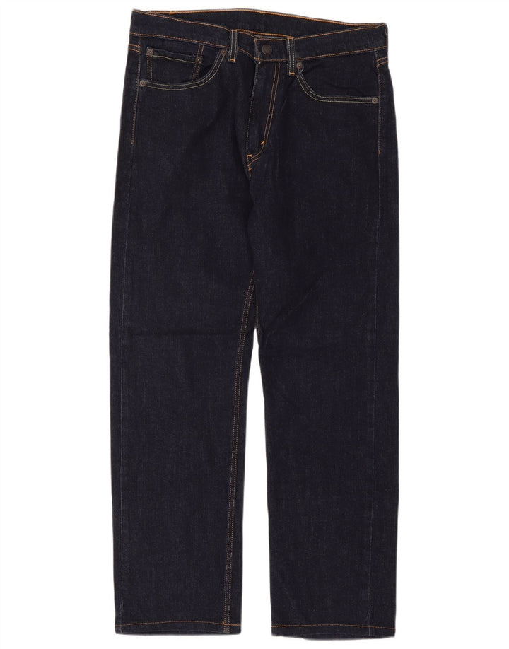 Blugi drepti pentru bărbați Levi's W32 L32 Bumbac bleumarin