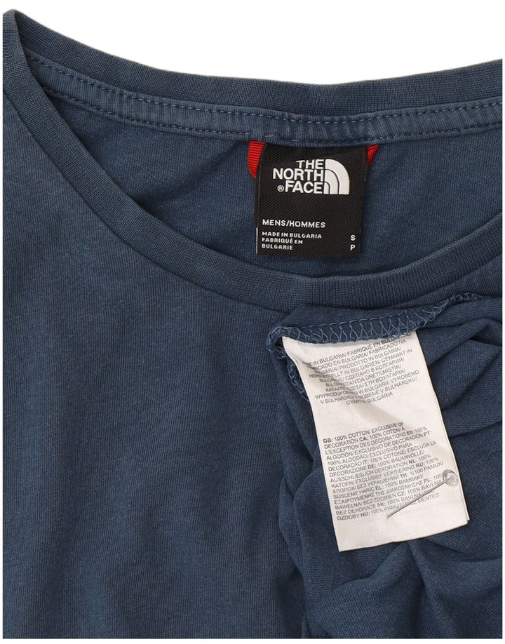 Tricou pentru bărbați The North Face Top Small Blue Bumbac