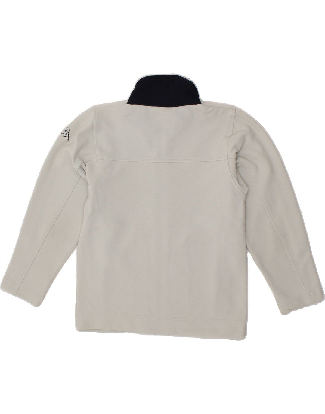 KAPPA Boys Tracksuit Top Jacket 9-10 Years Large Grey Polyester Vintage Kappa and Second-Hand Kappa from Messina Hembry 