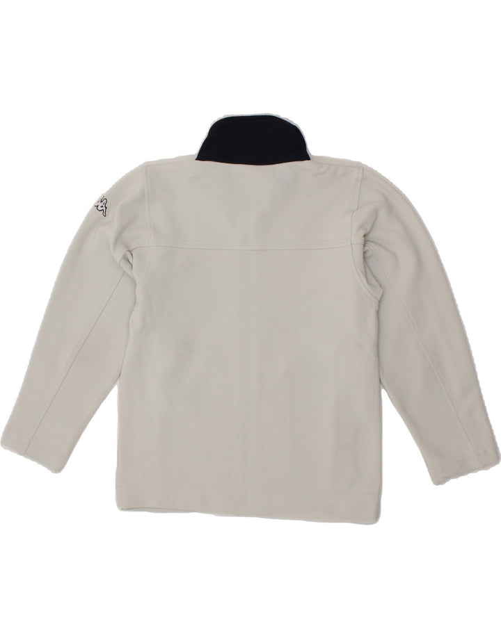 KAPPA Boys Tracksuit Top Jacket 9-10 Years Large Grey Polyester Vintage Kappa and Second-Hand Kappa from Messina Hembry 