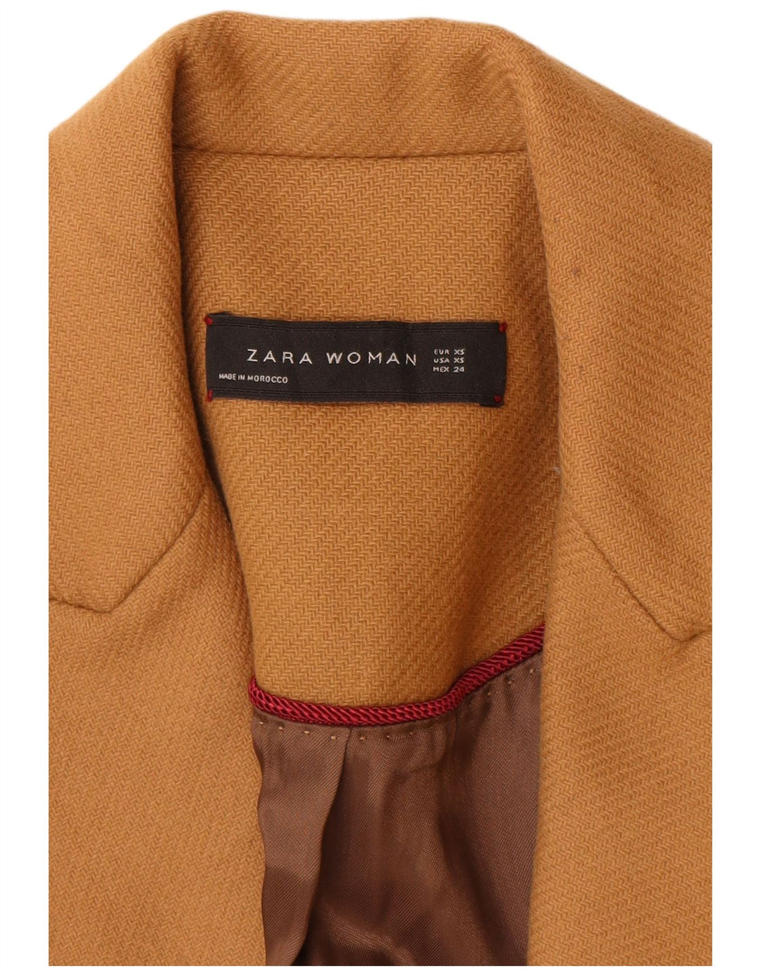 Pardesiu pentru femei Zara UK 6 XS Lână maro