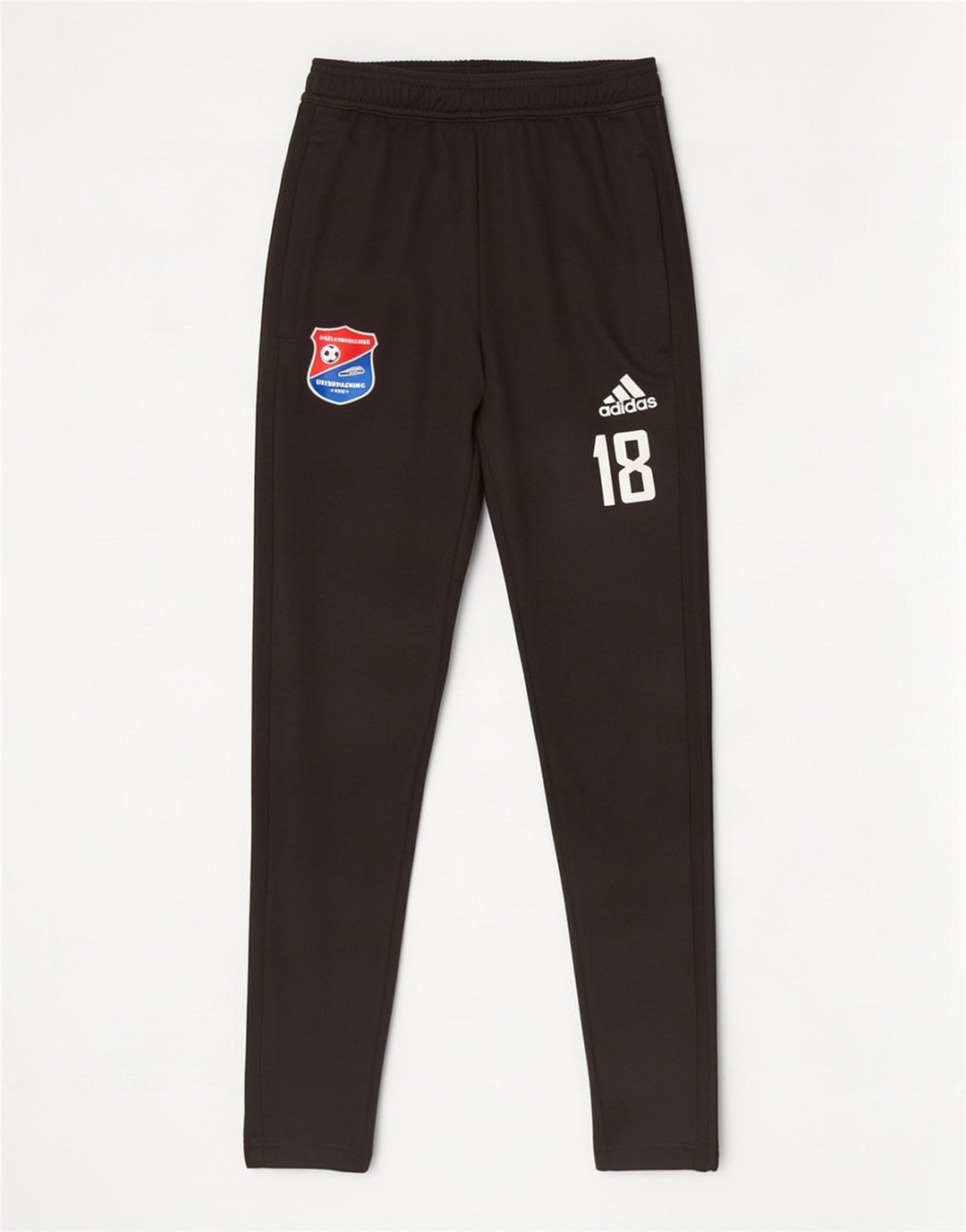 Pantaloni de trening pentru bărbați Adidas grafic, poliester negru mic