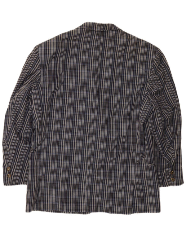 Jachetă pentru bărbați Green Fox cu 2 nasturi și mâneci 3/4, UK 38 Medium Blue Check