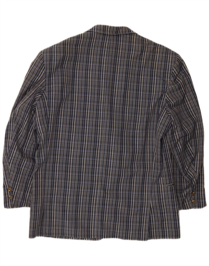 Jachetă pentru bărbați Green Fox cu 2 nasturi și mâneci 3/4, UK 38 Medium Blue Check