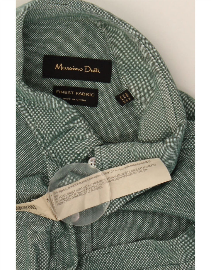 Cămașă pentru bărbați MASSIMO DUTTI XL bumbac verde